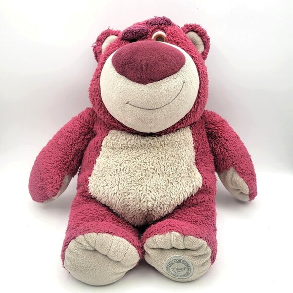 Disney Pixar Store LOTSO HUGGIN BEAR Lot of 2 Bears 15" Plush Strawberry Scent - Picture 11 of 16